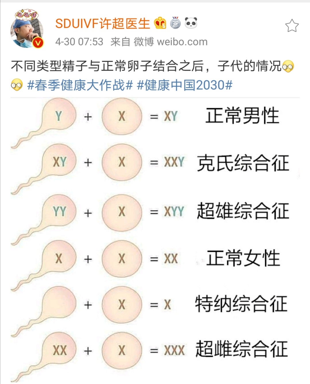 不同类型精子 卵子,子代情况